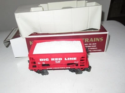 VINTAGE K-LINE TRAINS - K-90006 - 1994 KCC BIG RED ORE CAR- 0/027- NEW - P1 - Image 1 of 2