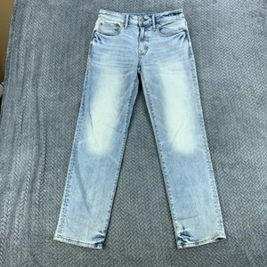 Pantalones de mezclilla American Eagle para hombre 28x30 (se adapta a 28x28) azules rectos elásticos originales - Imagen 1 de 11