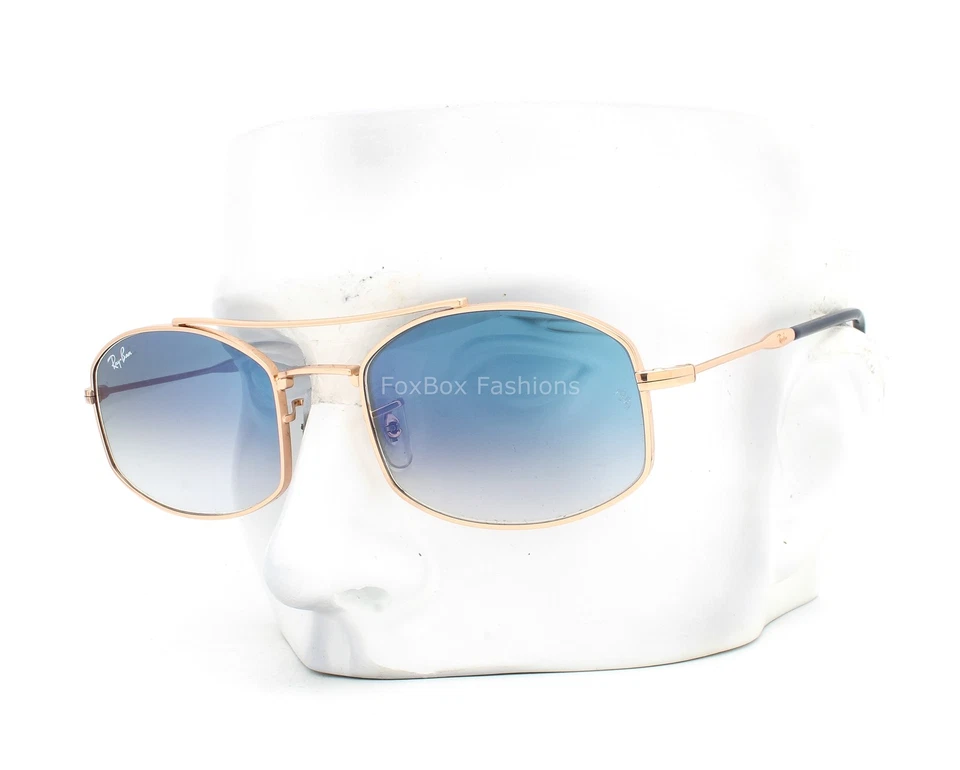 Gafas de sol Ray-Ban RB 3719 9262/3F pulidas oro rosa azul claro degradado con estuche Foto 1 de 4