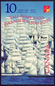 Canada sc#1865b Tall Ships, Booklet Bk230b, Mint-NH - Picture 1 of 4