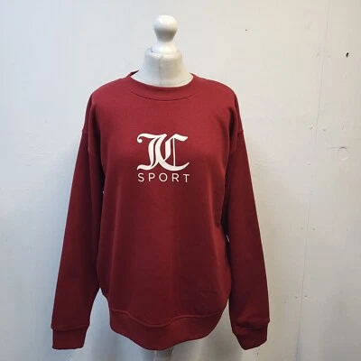 Juicy Couture Burgundy Over-sized Round Neck Sweatshirt Uk Women's Size XL DD954 - Image 1 of 4