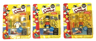 Lote de 3 figuras de acción de Los Simpson Bartman y Bart Simpson variantes, compañeros de juego Foto 1 de 4