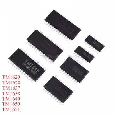 MARKENLOS TM1620/TM1628/1637/1638/1640/1650/1651 Treiber-IC-Chips LED integriert SOP-20 28