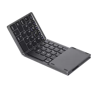 Foldable Wireless Bluetooth Keyboard with Touchpad for Windows iOS Android - Bild 1 von 10