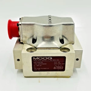 MOOG E760-945 Hydraulic Servo Valve S19FOFB4VBY, 3000 PSI - Picture 1 of 13
