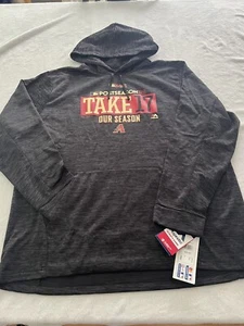 NWT AZ Diamondbacks 2017 Post Season Majestic MLB Pullover Hooded Sweatshirt XL - Picture 1 of 4