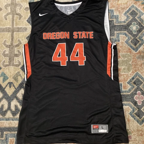 Nike Oregon State Mens Large Basketball Jersey #44 Black Orange Beavers Ncaa Cover