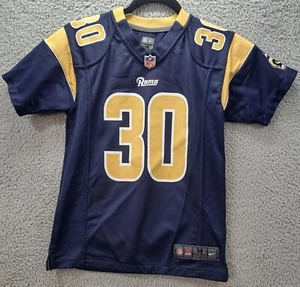 Nike On Field Los Angeles Rams Retro Todd Gurley Kids Youth Jersey Size M 10/12 - Picture 1 of 6