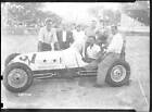 Spider Webb in #51 Car with Crew on Track 1948 MOTOR RACING OLD PHOTO