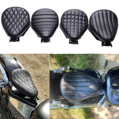 For Honda Shadow Spirit Aero VT 750 1100 Bobber Solo Seat 3" Spring Base Saddle - Image 1 of 4
