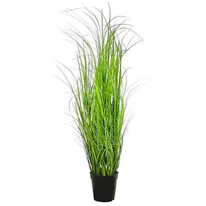 Kunstpflanze Gras, GRASBUSCH IM TOPF. Ca. 75cm. Künstliches Dekogras Gräser GRÜN - Bild 1 von 3