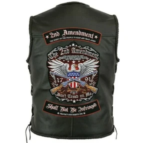 Rockers de la 2a Enmienda + Parche Águila | "Don't Tread On Me"" veterinario militar patriótico - Imagen 1 de 5