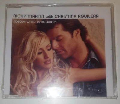 Ricky Martin w/Christina Aguilera ‎– Nobody Wants To Be Lonely 2001 CD Maxi NEW - Image 1 of 2