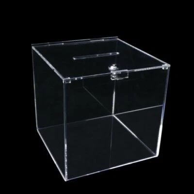 Spendenbox Losbox Aktionsbox Einwurfbox Sammelbox Wahlurne 30x30x30 cm m. Schloß - Bild 1 von 2