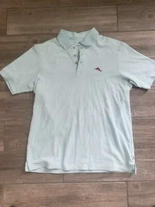Tommy Bahama Supima Cotton Light Blue Polo Shirt In Size Small. VGUC - Picture 1 of 6