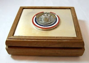 Stunning Air Force Brunel Silver Presentation Trinket Box Wg Cdr Robert Parker - Picture 1 of 9