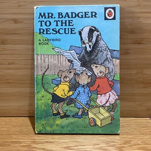 Vintage Ladybird Book Mr Badger To The Rescue Series 401 Childrens Story Retro - Picture 1 of 17