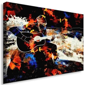 Musiker Abstrakt Herbst Leinwandbild / AK Art Bilder / Leinwand Bild Mehrfarbig - Bild 1 von 5