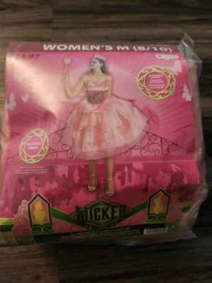 Disguise Women's Wicked Glinda Costume, Deluxe Women’s Medium 8-10  - Image 1 of 3