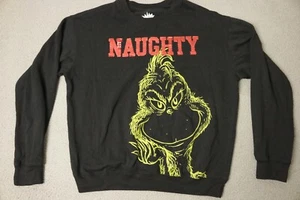 The Grinch Sweater Womens Size Large Black Sweatshirt Dr Seuss - Picture 1 of 11