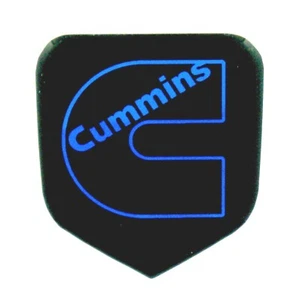 GRILLE EMBLEM fits RAM Diesel 1994-2002 Black/Blue Outline - Foto 1 di 2