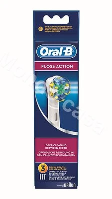 Braun 3 насадки щетинки действие нити для электрической зубной щетки Oral B - Изображение 1 из 2