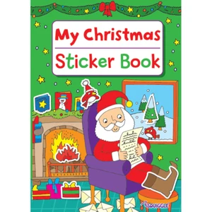 Christmas Sticker Book Childrens Colouring Puzzle Games Activity Dot To Dot Xmas - Picture 1 of 5