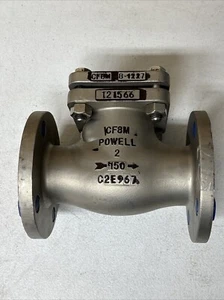 Powell CF8M B-1227 121566 2” 150 Class Swing Check Valve SS316 Flanged - Picture 1 of 7
