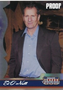 2007 DONRUSS AMERICANA SILVER HOLOFOIL PROOF CARD #87 ED O'NEILL #/250