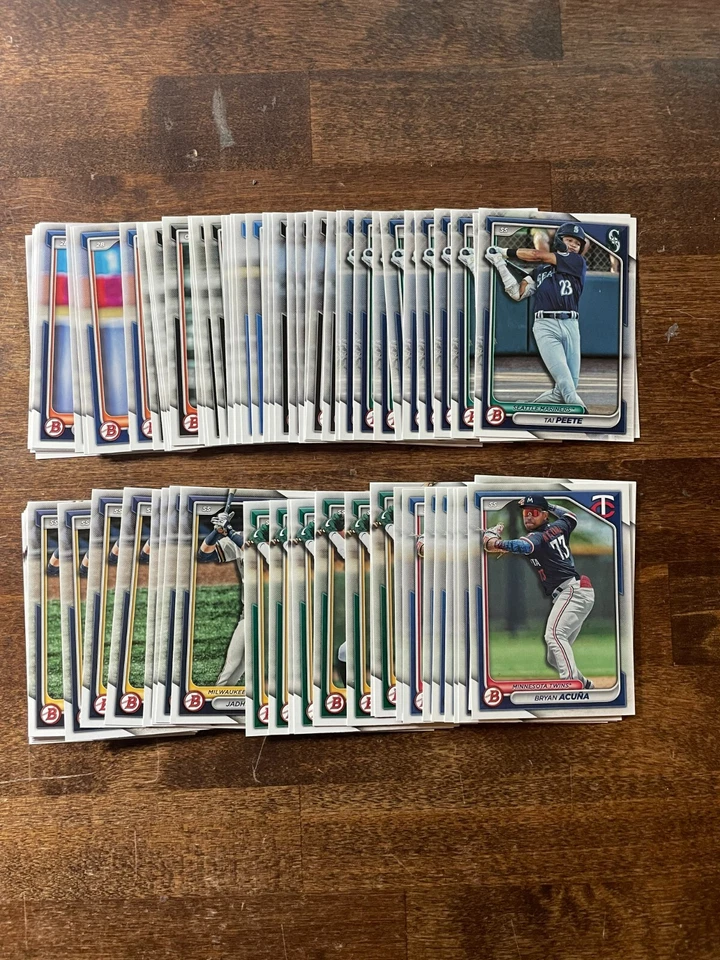 2024 Bowman Prospects, 4 CARD MINIMUM, cards bp1-bp150,30% off free ship !! - Image 1 of 1