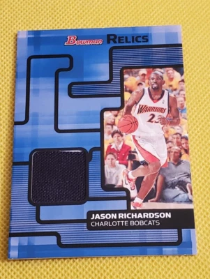 2007-08 Bowman Draft Picks & Stars reliquia única #JR Jason Richardson Warriors Foto 1 de 2