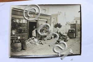 Fotografia d'epoca Alluvione del 1910 a Parigi - Alfortville boutique devastata - Bild 1 von 1