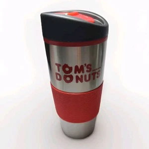 Tom's Donuts Kaffeebecher Edelstahl Thermo Reise 14 Oz  - Bild 1 von 8