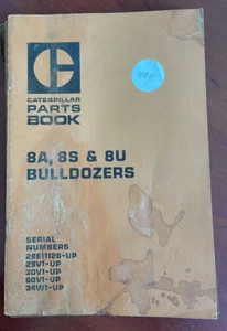 CAT Caterpillar 8A, 8S & 8U Bulldozers Parts Book - Bild 1 von 1