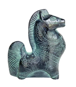 Vintage Magyar Stallion Horse Cast Resin/Clay 6-1/4" Tall - Picture 1 of 7