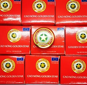 5 x Golden Star Balm*Erkältungsbalsam "cao sao vang" Original Vietnam-Schmerzen 