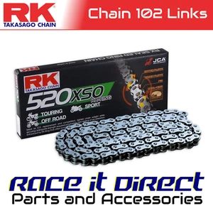 RK Chain for Yamaha DT400 MX 1977 Black RX-Ring - Picture 1 of 9