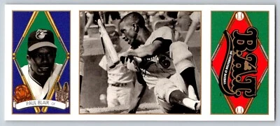 1993 Upper Deck B.A.T. Triple-Folders - Paul Blair #13 - Image 1 of 2