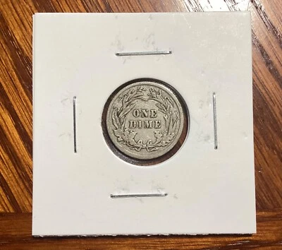 USA 1903 Barber Dime 1 Dime Silver Coin (VF-XF) - Image 1 of 2