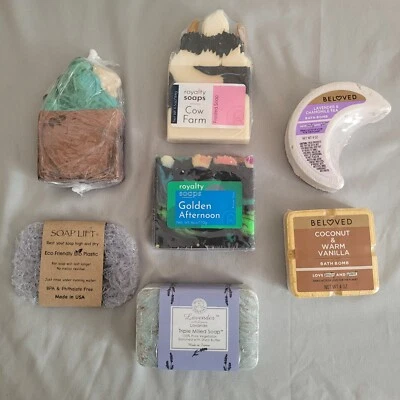 Set/5  Royalty Soap Bath Bar 6 Oz And Beloved Bath Bombs 4oz + Open Item - Image 1 of 4