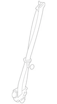 Genuine Ford Lincoln 2008-2010 Edge MKX Seat Belt Assembly Right 8T4Z78611B08AG - Image 1 of 2