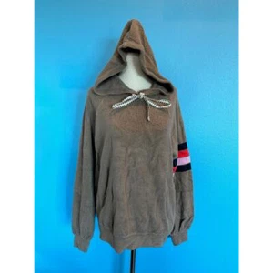 USA NWT SUNDRY Pullover Hoodie SOFT French Terry Sleeve Stripes 0 Cotton Modal - Picture 1 of 4