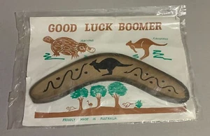 Rare 1991 Handmade Vintage Good Luck Boomer Boomerang Souvenir From Australia - Picture 1 of 12