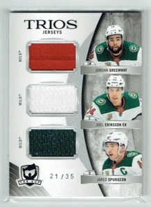 20-21 UD The Cup Trios  J Greenway--Joel Eriksson Ek--J Spurgeon  /35  Jerseys - Picture 1 of 1