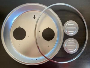 NUEVO Reloj Estilo Pam Lata Redonda con Cubiertas de Puerta Trasera Anillo de Recorte - Imagen 1 de 2
