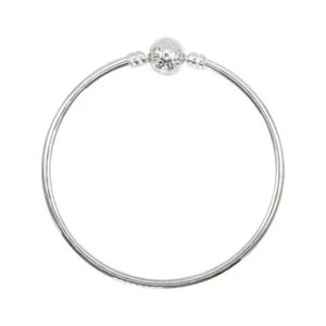 Pandora Authentic Sterling Silver Moments Bangle Bracelet 7.4" - Picture 1 of 2