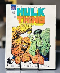SIGNED Jim Starlin Marvel Graphic Novel 29 1987 VF w/ COA - Picture 1 of 4