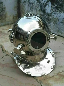Maritime US Navy Diving helmet Mark V Antique Diving Divers Brass Steel Helmet - Picture 1 of 2