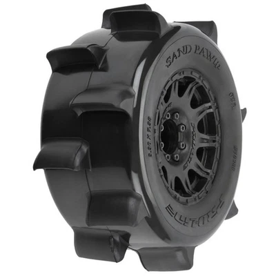 Pro-Line 10268-10 1/8 Sand Paw HP BELTED F/R 3.8" MT Mounted 17mm Black Raid (2) - Bild 1 von 4