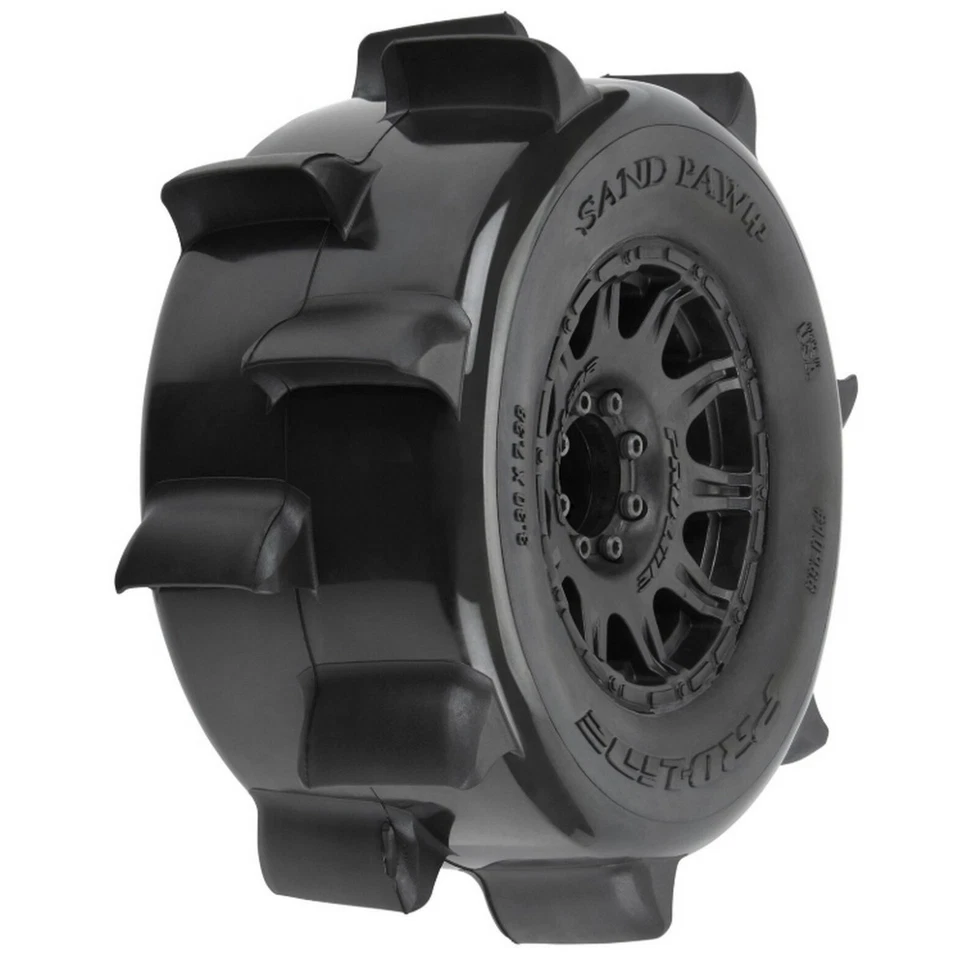 Pro-Line 10268-10 1/8 Sand Paw HP BELTED F/R 3.8" MT Mounted 17mm Black Raid (2) - Bild 1 von 4